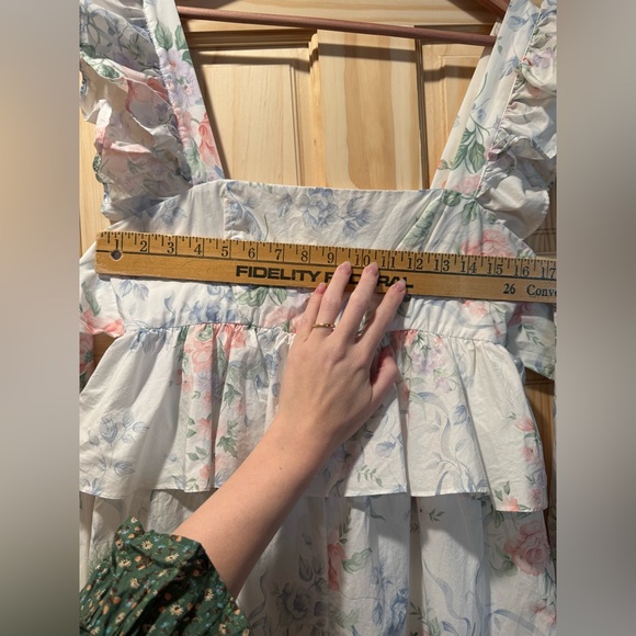 Selkie Mrs. Darcy Weekender Jumpsuit Free People Pink Rose M Cotton Bow NWT - Picture 14 of 16